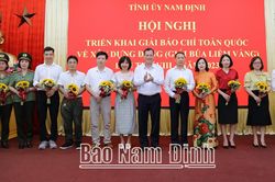 Nam Định phát động giải Báo chí toàn quốc về xây dựng Đảng lần thứ VIII