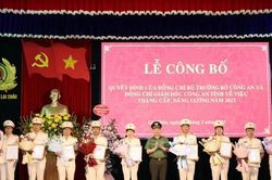 Thăng cấp bậc hàm, nâng lương cho 655 cán bộ, chiến sỹ công an tỉnh Lai Châu