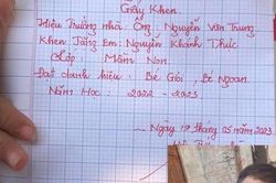 Thích thú với tờ giấy khen ông bố tự 'thiết kế' tặng con trai sau lễ tổng kết