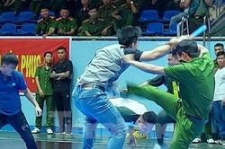 Gay cấn những màn đấu võ thuật của chiến sĩ Công an nhân dân