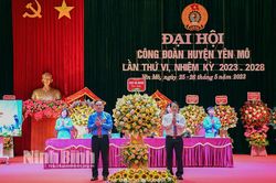 Đại hội Công đoàn huyện Yên Mô lần thứ VI, nhiệm kỳ 2023-2028