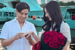 Lộng lẫy diện váy cưới, bạn gái Hồ Quang Hiếu liên tục bị so sánh với Bảo Anh: Liệu có kém duyên?