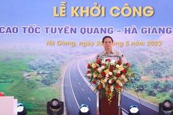 Khởi công dự án hạ tầng giao thông lớn nhất của Hà Giang và Tuyên Quang
