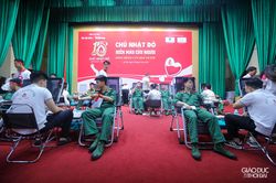 Hơn 450 đơn vị máu được hiến trong ngày 'Chủ nhật đỏ'