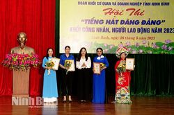 Hội thi 'Tiếng hát dâng Đảng' khối công nhân, người lao động năm 2023