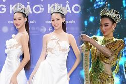Hoa hậu Bảo Ngọc mắc lỗi giống hệt Thùy Tiên khi lên thảm đỏ, fan 'phì cười': Ai hại chị thế?