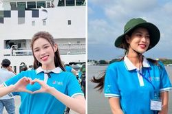 Sau Thùy Tiên, hai hoa hậu chia sẻ cảm xúc lần đầu được đến Trường Sa