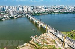 Cầu Vĩnh Tuy 2 chính thức hợp long, chuẩn bị thông xe vào đầu tháng 9