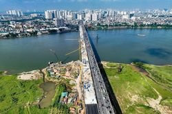 Hà Nội hoàn tất khối hợp long cuối cùng của cầu Vĩnh Tuy 2