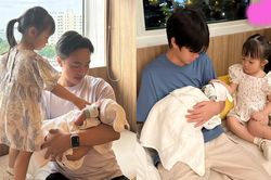 Cường Đô La hé lộ giới tính con mới sinh, hạnh phúc khi các con 'y khuôn bố'
