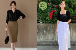 4 kiểu chân váy dài đáng sắm hơn chân váy bút chì