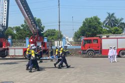 Diễn tập phương án chữa cháy, tìm kiếm cứu nạn có sự tham gia nhiều lực lượng