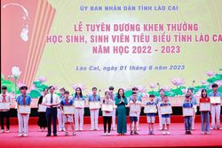 Lào Cai tuyên dương 550 học sinh, sinh viên tiêu biểu
