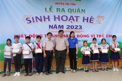 Huyện Tri Tôn ra quân sinh hoạt hè và Tháng hành động vì trẻ em