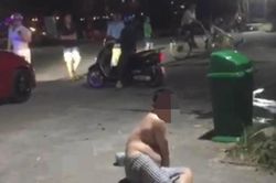 Phó trưởng ban ở Huế cởi áo 'quậy' trên phố, nghi say xỉn
