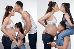 Phương Trinh Jolie diện đồ hở bạo chụp ảnh gia đình cùng Lý Bình dù vướng tranh cãi nảy lửa