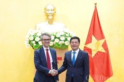 Bộ trưởng Nguyễn Hồng Diên tiếp Trưởng Phái đoàn EU tại Việt Nam