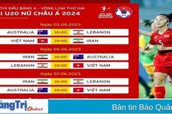 Lịch thi đấu U20 nữ Việt Nam tại vòng loại U20 nữ châu Á 2024