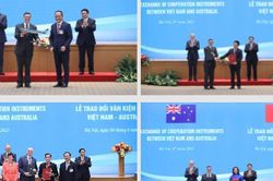 Việt Nam - Australia trao đổi nhiều văn kiện hợp tác quan trọng và khai trương 2 đường bay thẳng mới