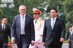 Thủ tướng Phạm Minh Chính đón, hội đàm với Thủ tướng Australia