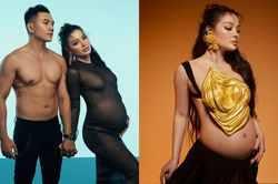 Vợ chồng 'mlem' cả đôi là đây: Phương Trinh Jolie lên đồ sexy cuối thai kỳ, Lý Bình khoe múi bụng xịn!