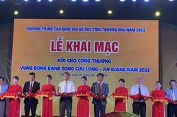 Khai mạc Hội chợ Công Thương vùng Đồng bằng sông Cửu Long - An Giang năm 2023