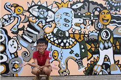 Họa sĩ nhí người dân tộc Tày gây bất ngờ với triển lãm 'Những linh hồn ẩn giấu'