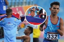 Con trai VĐV khuyết tật vừa khóc vừa cổ vũ cha mình ở Para Games khiến CĐV 'tan chảy'