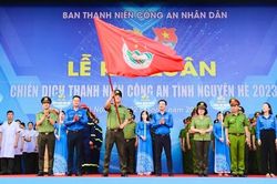 Thanh niên Công an 90 ngày đêm hưởng ứng Chiến dịch tình nguyện Hè 2023