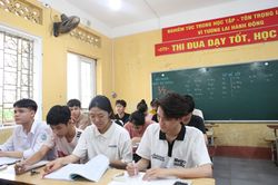 Thầy trò nỗ lực nhằm đạt kết quả cao trong kỳ thi tốt nghiệp