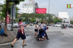 Đã tạm giữ hai đối tượng hành hung phóng viên Đài Phát thanh và Truyền hình Hà Nội