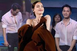 Hồ Ngọc Hà 'thơm lây' giữa cơn sốt chủ tịch ngân hàng hát 'dưới mưa'