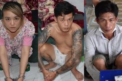Bắt giam 3 đối tượng mua bán, tàng trữ ma túy và súng quân dụng