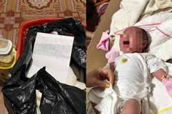 Bé gái sơ sinh 3,8kg bị bỏ rơi trước nhà người dân ở Hà Tĩnh