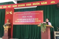 Vận động thực hiện tang văn minh vùng đồng bào dân tộc