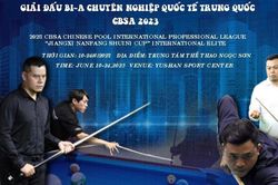 Hành trình đến giải đấu Billiard chuyên nghiệp quốc tế Trung Quốc CBSA 2023