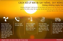 Cách xử lý khi bị say nắng, say nóng trong ngày hè