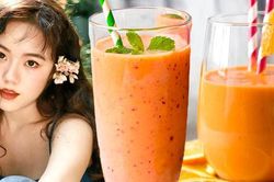 Muốn da trắng dáng xinh, thử ngay 3 công thức sinh tố màu cam tuyệt ngon