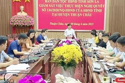 Giám sát việc thực hiện Nghị quyết số 134 của HĐND tỉnh tại huyện Thuận Châu