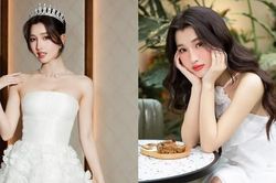 Phương Nhi diện trang phục đơn điệu sau khi được chọn đi thi Miss International