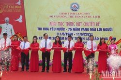 Lạng Sơn: Trưng bày chuyên đề 'Thi đua yêu nước - 75 năm vang mãi lời Người'