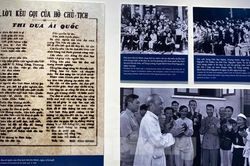 Hơn 200 tài liệu, hiện vật về 75 năm Chủ tịch Hồ Chí Minh kêu gọi 'Thi đua ái quốc'