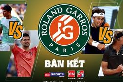 Xem trực tiếp bán kết Roland Garros Djokovic vs Alcaraz ở đâu, khi nào?