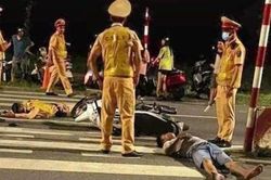 Trốn đo nồng độ cồn, thanh niên lao thẳng xe vào cảnh sát giao thông