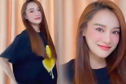 Nhã Phương diện trang phục giấu bụng, khoe cận nhan sắc trong thời kỳ 'bầu bí'