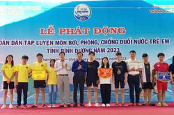 Bình Dương: Phát động toàn dân tập luyện môn bơi, phòng, chống đuối nước trẻ em