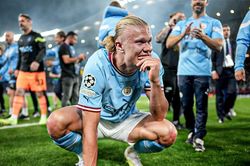 Đoạt Vua phá lưới và vô địch Champions League, Haaland vẫn gây thất vọng