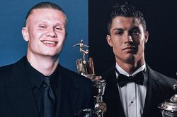 Erling Haaland sánh ngang thành tích ghi bàn của Cristiano Ronaldo