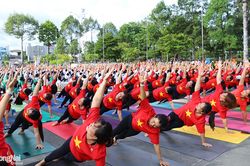 Hơn 1,3 ngàn người tham dự Ngày Quốc tế Yoga tại Đồng Nai