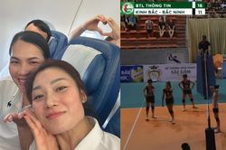 Người đẹp bóng chuyền Phạm Thị Yến và các học trò bất ngờ với sự cố hy hữu ở giải trẻ VĐQG